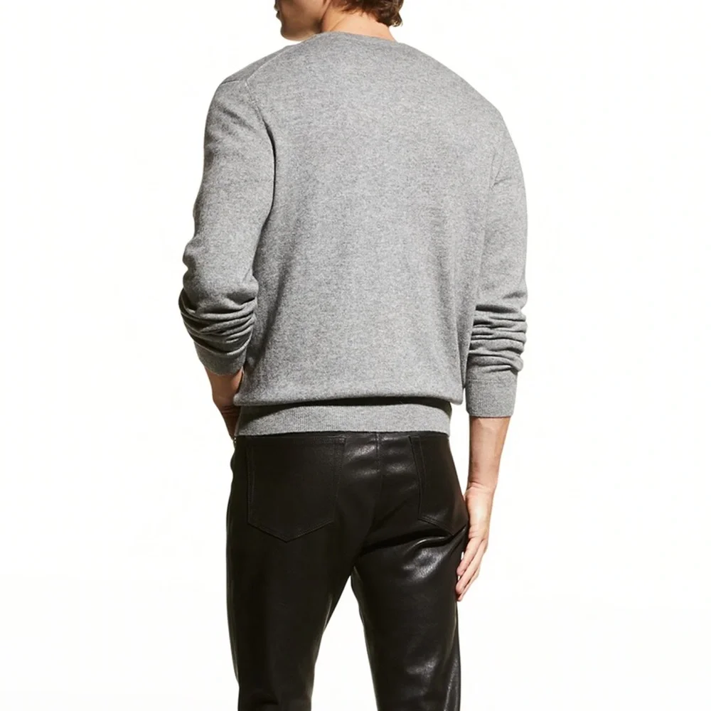 Thomas Pink Merino Wool V-Neck Sweater, Jumper - Picture 4 of 9